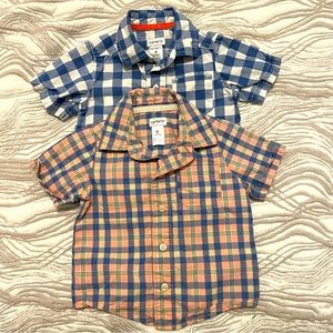 Bundle of Carter’s Button Down Baby Boys Shirts Size 9 months